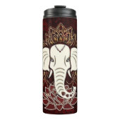 Witte Olifant Thermische Tumbler Thermosbeker (Voorkant)