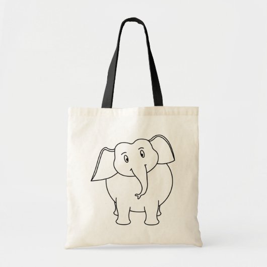 Witte olifant. tote bag (Voorkant)