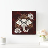 Witte Olifant wandklok (Huis)