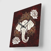 Witte Olifant wandklok (Hoek)