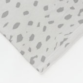 Witte olifant witte gekleurde vlootswand fleece deken (Hoek)