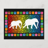 Witte olifanten briefkaart (Voorkant)