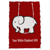 Witte Olifanten Design Cadeautas (Achterkant)