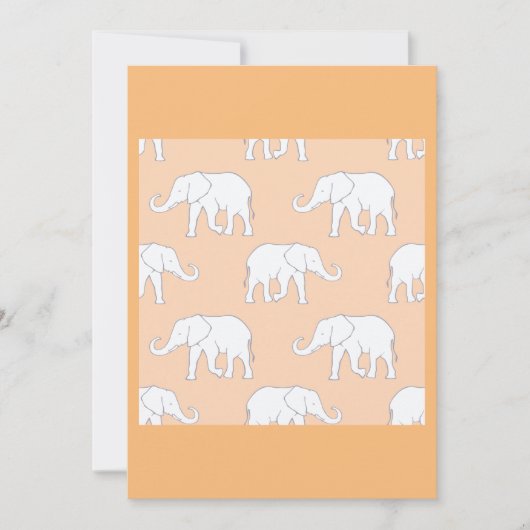 Witte olifanten kaart (Voorkant)