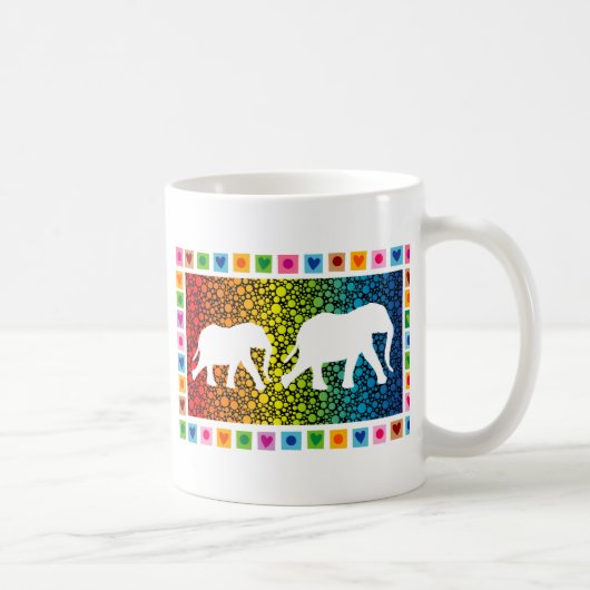 Witte olifanten koffiemok (Rechts)