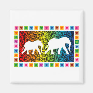Witte olifanten magneet