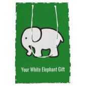 Witte Olifanten Ontwerp Cadeautas (Achterkant)