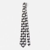 Witte Olifanten Ontwerp Necktie Stropdas (Voorkant)