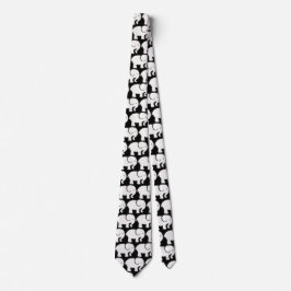 Witte Olifanten Ontwerp Necktie Stropdas