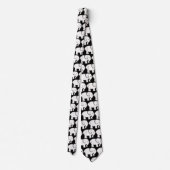 Witte Olifanten Ontwerp Necktie Stropdas (Achterkant)