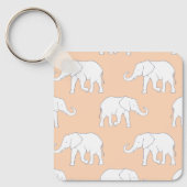Witte olifanten sleutelhanger (Voorkant)
