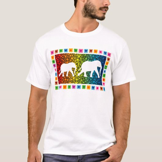 Witte olifanten t-shirt (Voorkant)