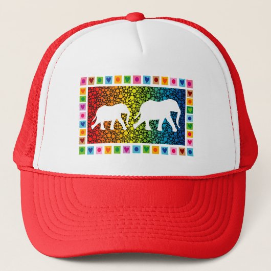Witte olifanten trucker pet (Voorkant)