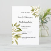 Witte olijfgroene botanische chemicaliën kaart (Staand voorkant)