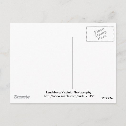 witte omheining briefkaart (Achterkant)