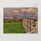 witte omheining briefkaart (Voorkant)