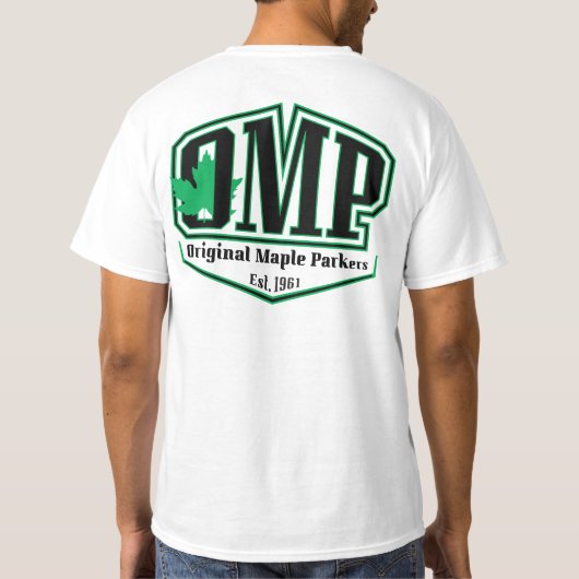 Witte OMP T-Shirt met 2 zijden (Achterkant)