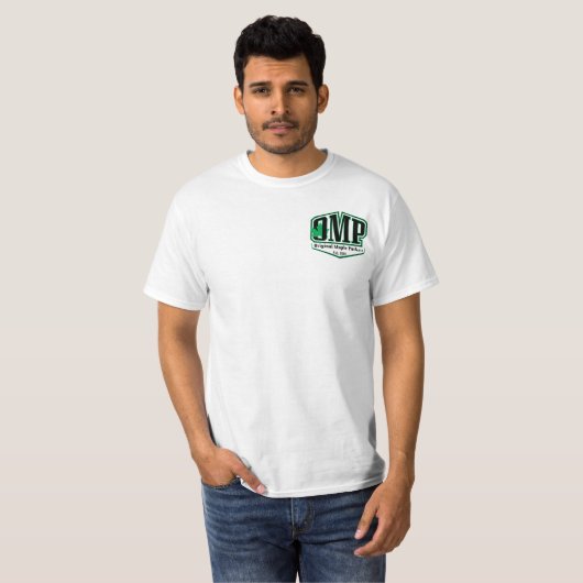 Witte OMP T-Shirt met 2 zijden (Voorkant volledig)