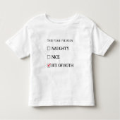 Witte Ondeugende Leuke Lijst Grappige Schattigee K Kinder Shirts (Voorkant)