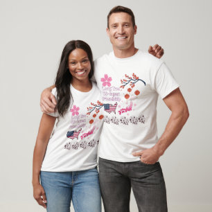 Witte oneindige vriendschap t-shirt