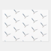 Witte ooievaar inpakpapier vel (Voorkant 3)