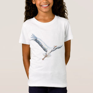 Witte ooievaar t-shirt