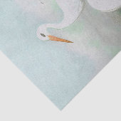 Witte ooievaar, vogelillustraties tissuepapier (Detail)