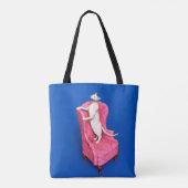 Witte oosterse kat tote bag (Achterkant)