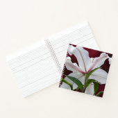 Witte Oosterse Lelie Bloei Bloem Notitieboek (Binnen)