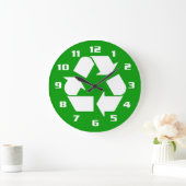 WITTE OP GROEN RECYCLEN GROTE KLOK (Huis)