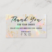 witte opa dank u visitekaartje (Voorkant)