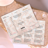 Witte Opal Brochure Elegant Roos Gouden Prijslijst