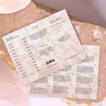 Witte Opal Brochure Elegant Roos Gouden Prijslijst