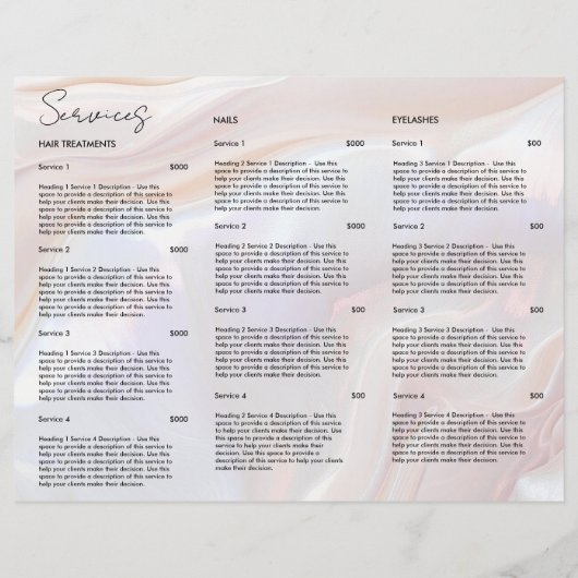 Witte Opal Brochure Prijslijst Shell Holographic (Achterkant)