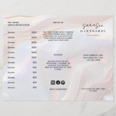 Witte Opal Brochure Prijslijst Shell Holographic (Voorkant)