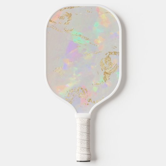 witte opal foto pickleball paddle (Voorkant)