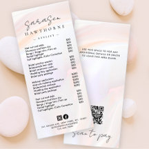 Witte Opal prijslijst Holografische scan om QR te 