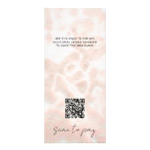 Witte Opal prijslijst Roos Gold Scan om QR te beta Reclamekaart (Achterkant)