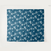 Witte openwerk sneeuwvlokken. wandkleed (Voorkant (horizontaal))