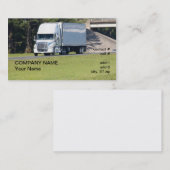 witte oplegger en aanhangwagen visitekaartje (Voorkant / Achterkant)