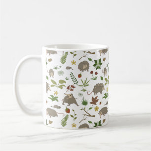 Witte Opossum Licht Cottagecore Bos Geschenk Koffiemok