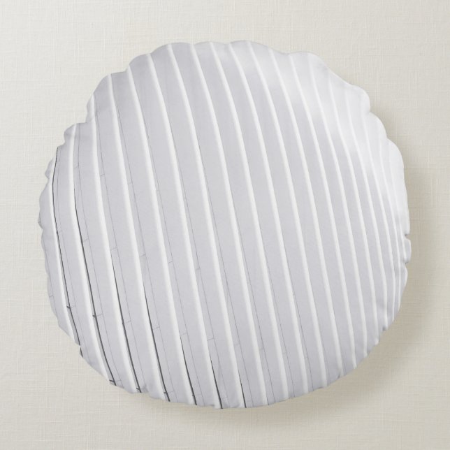 Witte oppervlakte rond kussen (Voorkant)