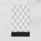 Witte opvulling | Zwarte Weave Visitekaartje (Achterkant)