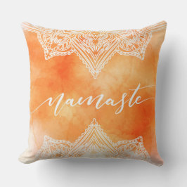 Witte Oranje Accentkussen Kussen