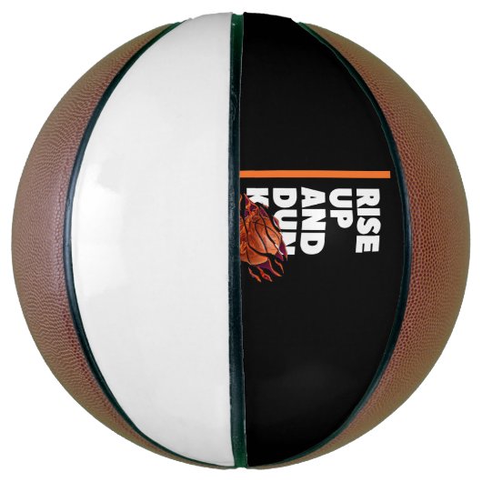 Witte Oranje buik stijgt omhoog en goot honkbal Basketbal (Verticaal)