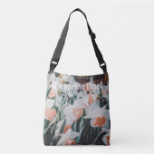 Witte Oranje Daffodils in de lentestuin Crossbody Tas (Voorkant)