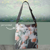 Witte Oranje Daffodils in de lentestuin Crossbody Tas