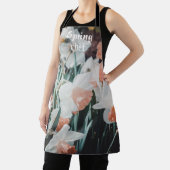 Witte Oranje Daffodils in de lentestuin Schort (Insitu)