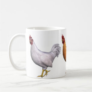 Witte Oranje En Zwarte Haan Koffiemok