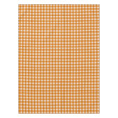 Witte & Oranje Gingham Pattern | Katoen geruit Tafelkleed (Voorkant)